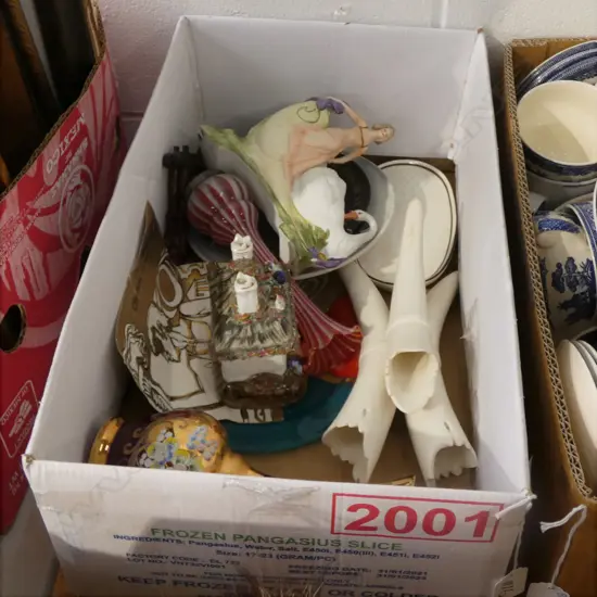 BOX LOT ASST. CERAMICS ETC