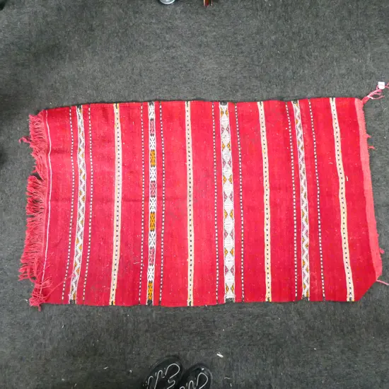 RED KELIM RUG 1300 X 850MM