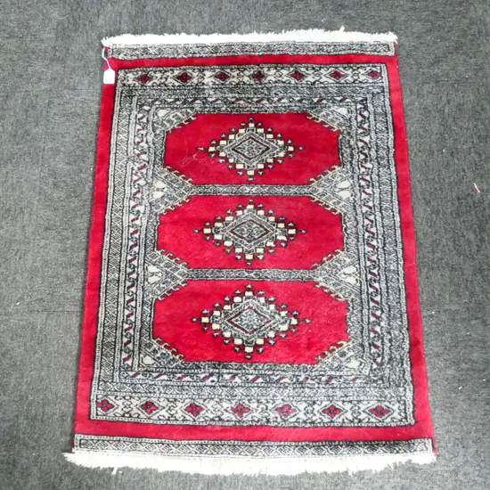SMALL TRIBAL RUG 887 X 668 MM