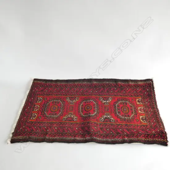 PERSIAN BALOUCH H/KNOTTED WOOL RUG 880 X 500 MM