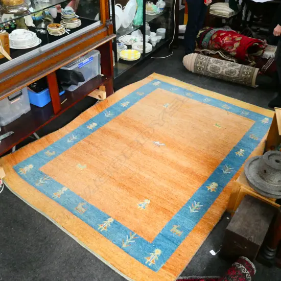 LARGE HAND KNOTTED RUG 2400 X 1700 MM