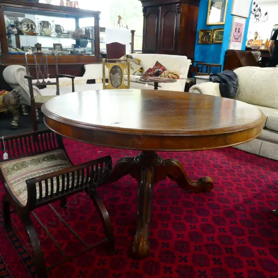19thC CIRCULAR PEDESTAL TABLE 1280MM DIA