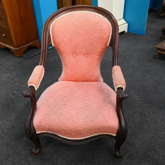 ANTIQUE ARMCHAIR, H, 860MM