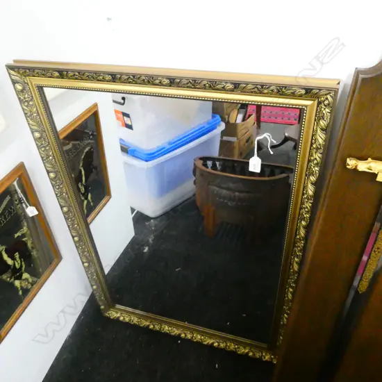 GILT FRAMED MIRROR 710 X 1015MM