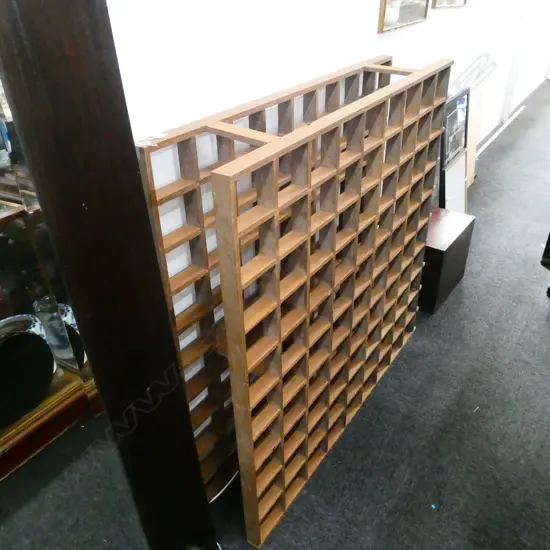 WOODEN WINE BOTTLE RACK 1200 X 1240MM