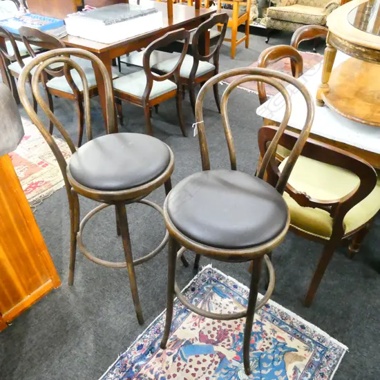 PR BENTWOOD BAR STOOLS