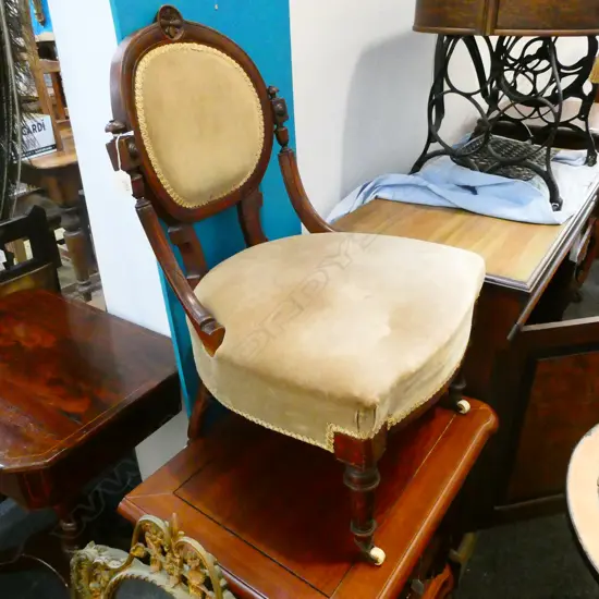 EDWARDIAN GRANDMOTHERS CHAIR 