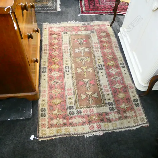 HAND KNOTTED TURKISH RUG SOME WEAR 1520 X 980MM