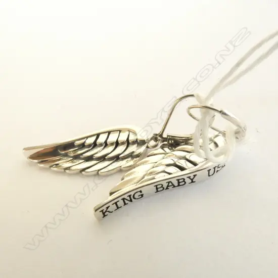 SILVER WING EARRINGS 12gms