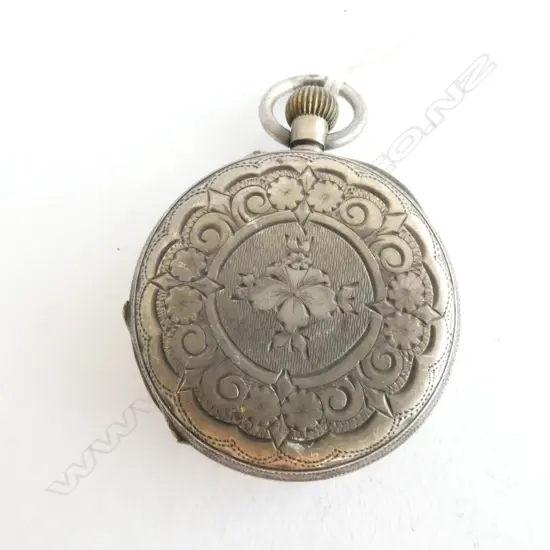 POCKET WATCH, LADIES, Dia.40mm, .935 SILVER WORKING, MISSING GLASS