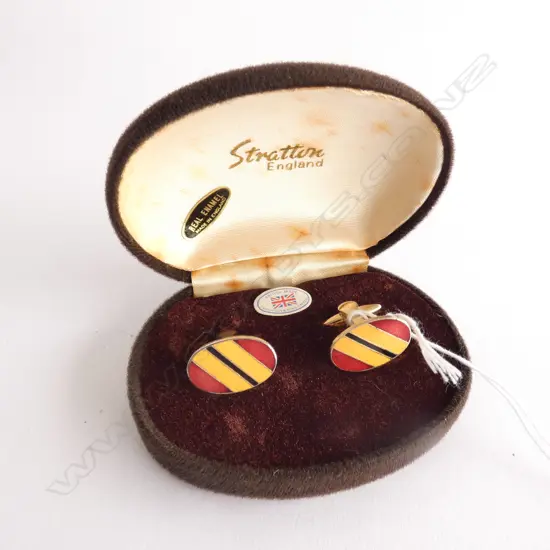 PR ENAMEL CUFFLINKS 