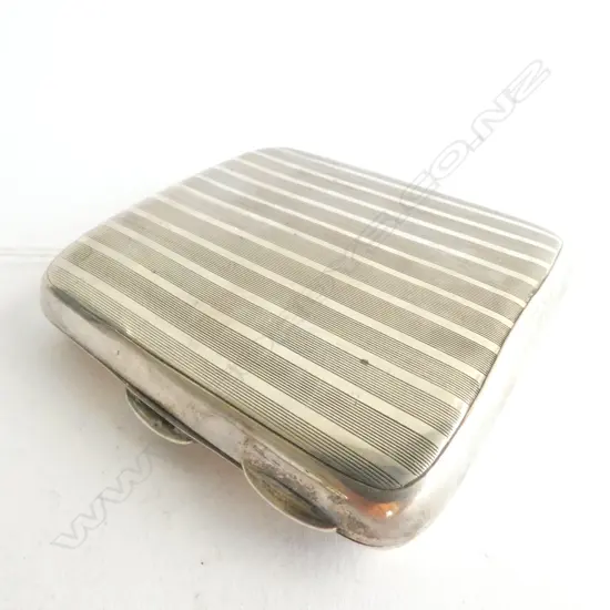 CIGARETTE CASE, STERLING SILVER, ENGRAVED 1924, CHESTER 1923, 90GRAMS