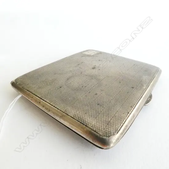 STERLING SILVER CIGARETTE CASE -  BIRMINGHAM 1917. 112GM