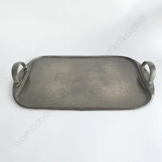 ARCHIBALD KNOX TUDRIC PEWTER TRAY L. 470MM