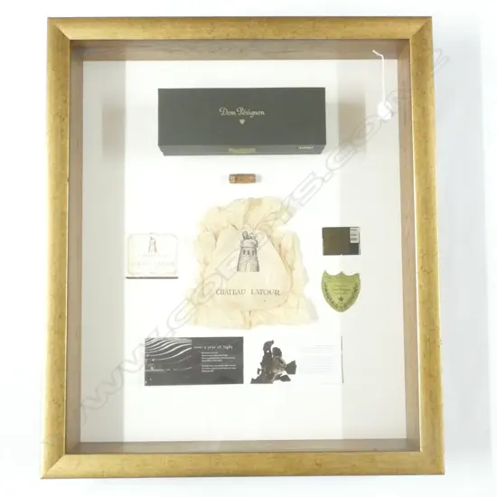 SHADOW FRAMED 1996 CHATEAU LATOUR DOM PERIGNON