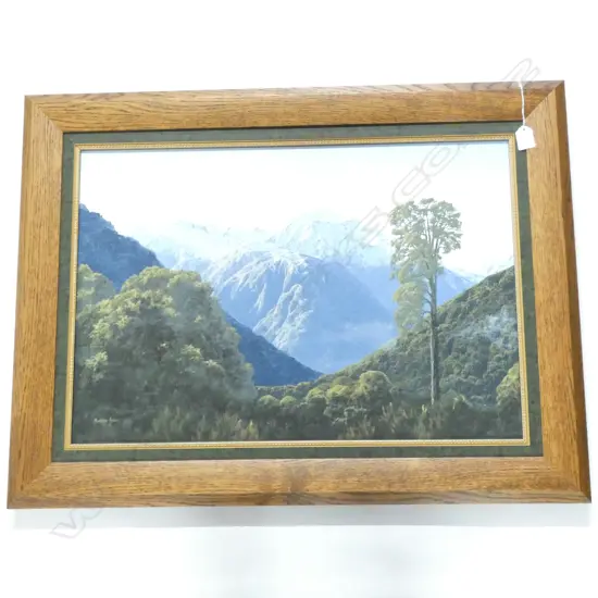 MURRAY AYSON OIL ON CANVAS 'BEYOND OTIRA. 445 x 645mm.