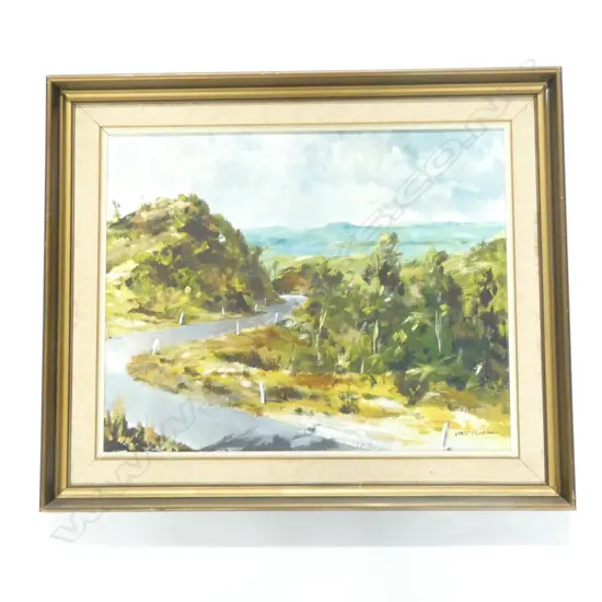 LANCE O'GORMAN 'WINDING HOME' OIL 400 X 495MM