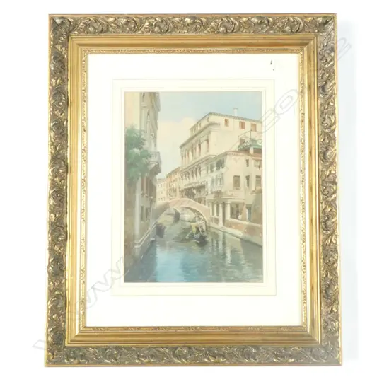 E BENVENUTI W / COLOUR VENICE CANAL SCENE 430 X 310 MM