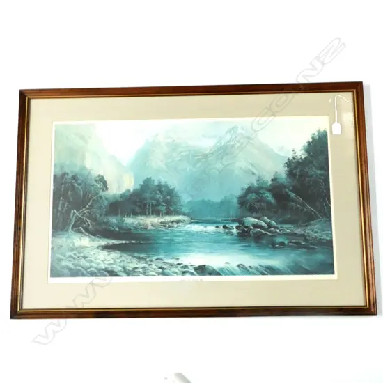 CHARLES BLOMFIELD PRINT 'GREENSTONE RIVER, ROUTEBURN' 225/500