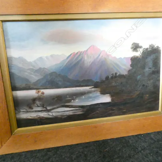 EARLY 20thC OIL LANDSCAPE 390 X 600MM
