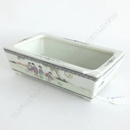 ORIENTAL RECTANGULAR DISH L. 215MM
