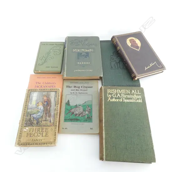 STACK OLD BOOKS INCL THE PILGRIM'S PROGRESS 