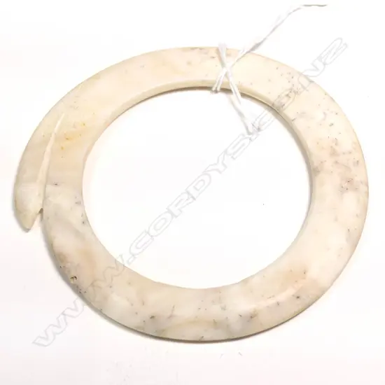 OLD SOLOMON IS. TRIDACNA SHELL BANGLE - DIA. 115MM W. 20MM
