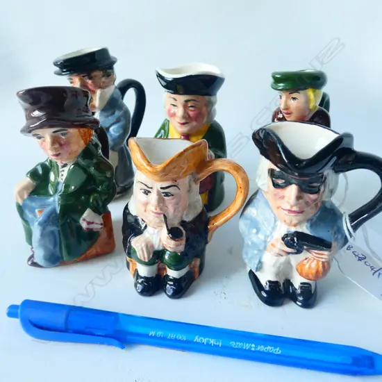 5 ARTONE TOBY JUGS + 1 SYLVAC