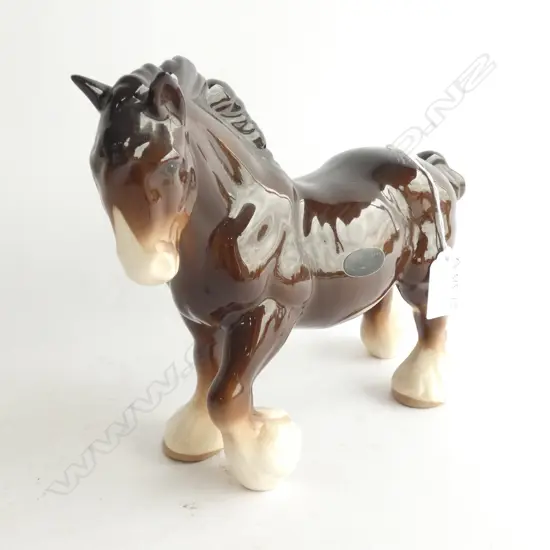 'COOPERCRAFT'  BESWICK TYPE SHIRE HORSE. H.185MM.