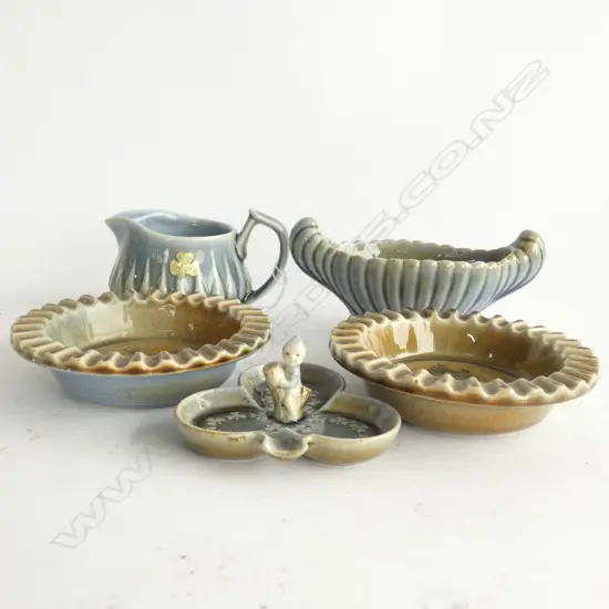 5 PIECES  IRISH PORCELAIN JUGS DISHES ETC 