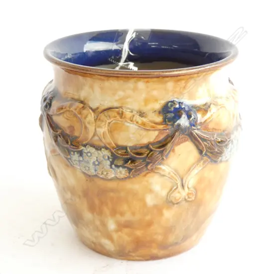 [19715] SMALL DOULTON STONEWARE POT  D90 H100