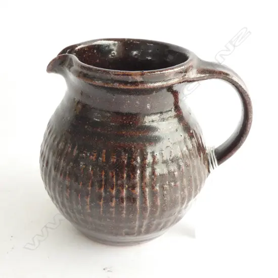 NICK BRANDON NZ STUDIO POTTERY JUG IMPRESSED MARK H125MM 