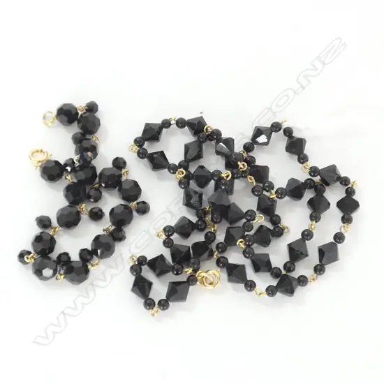 JET NECKLACE AND BRACELET