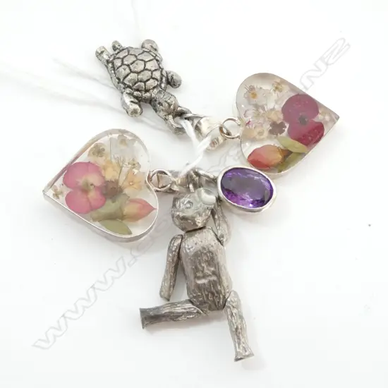 5 SILVER PENDANT & BRACELET CHARMS