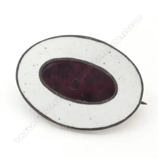 BROOCH, ANTIQUE, ENAMELLED