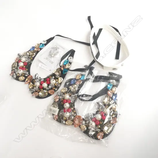 ASST FANCY NECKLACES,COLLAR ETC