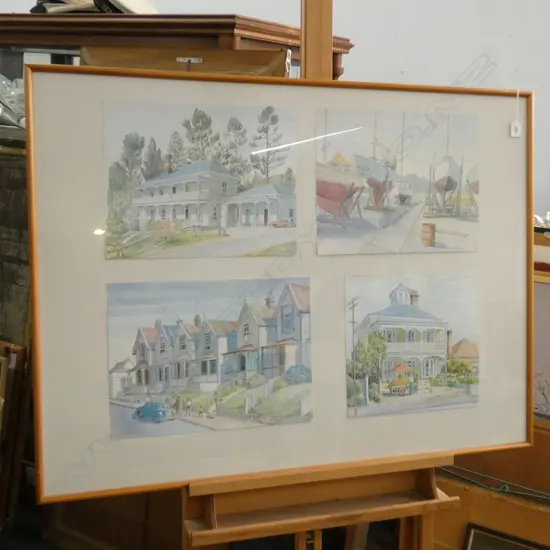 PEGGY SPICER 4 FRAMED W/C PRINTS 780 X 1040MM FRAME