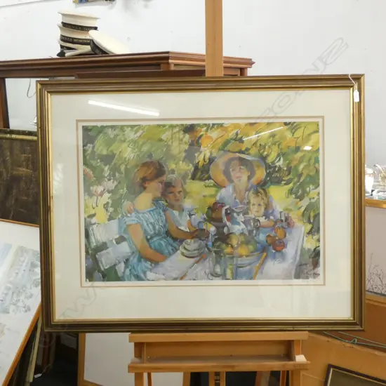 EVELYN PAGE 'SUMMERS DAY' SIGNED PRINT 36/500 495 X 750MM