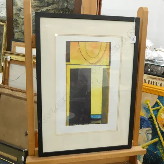 COLIN MCCAHON PRINT 'THE CARE OF SMALL BIRDS: MURIWAI '75 380 X 200MM FRAME AF