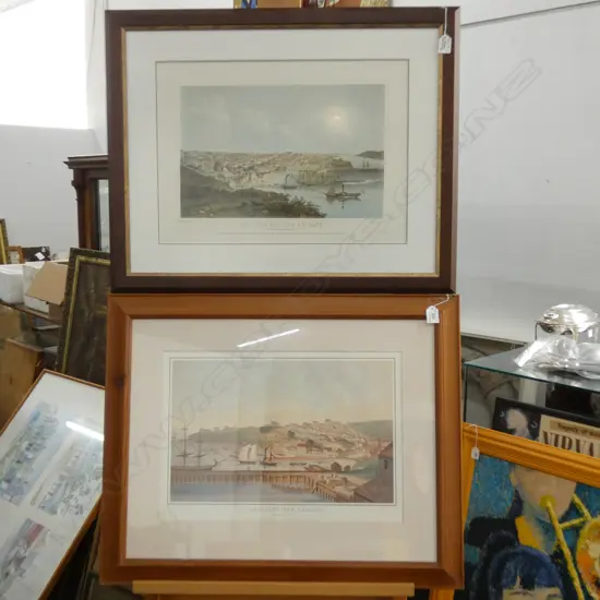 2 HOGAN COLONIAL AUCKLAND PRINTS 265 X 415MM