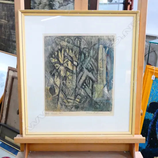 ALISON PICKMERE 'DEEP BUSH' LITHOGRAPH 66/80 '70 330 X 295MM