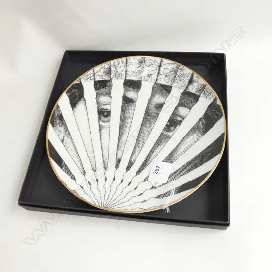 FORNASETTI PLATE IN BOX -  FAN FACE
