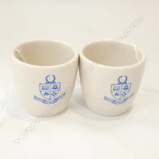 PR CROWN LYNN GISBORNE BOYS HIGH SCHOOL EGG CUPS 