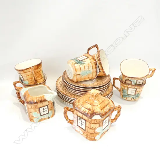KEELE ST POTTERY COTTAGE WARE TEA SET - 20 PCE SET