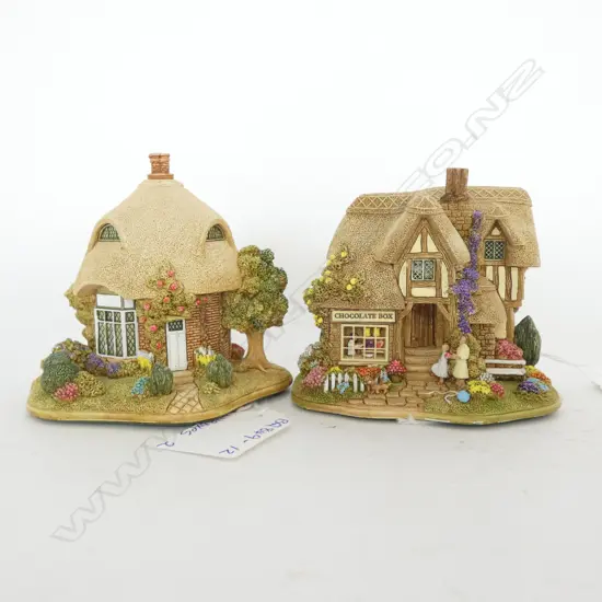 2 LILLIPUT LANE COLLECTORS CLUB - THE CHOCOLATE BOX & SUGAR MOUSE - WITH BOXES & CERTIFICATES