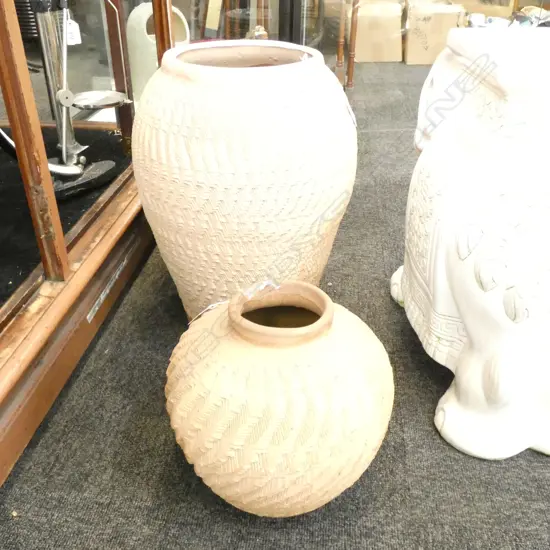 2 TERRACOTTA POTS H. 400MM