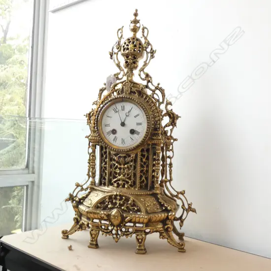 BRONZE CLOCK H. 490MM TOP PIECE BROKEN