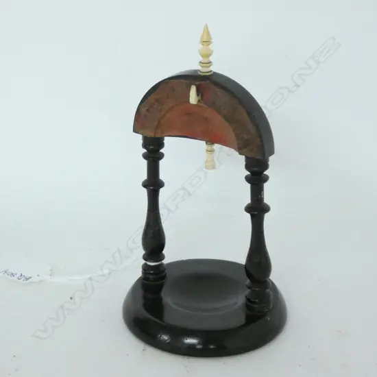 EBONISED & IVORY WATCH HOLDER H. 160MM