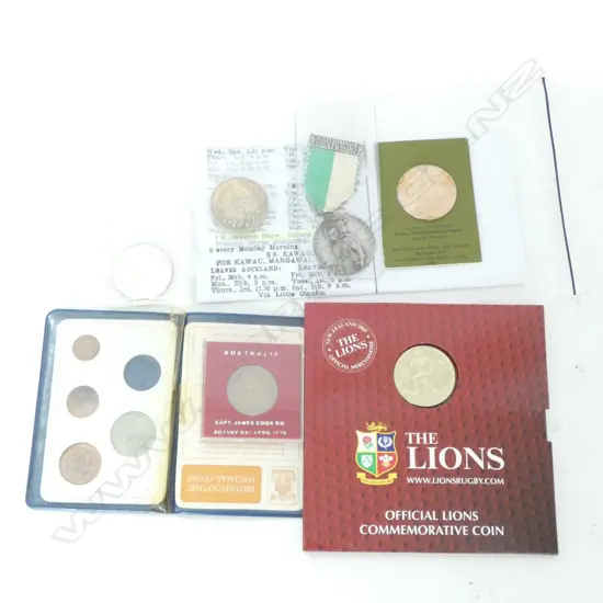 COLLECTION OF COMMEMORATIVE MEDALLIONS & COINS