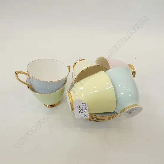 6 ROYAL ALBERT CUPS AND SAUCERS 